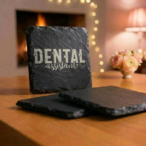 Dental Assistant Slate Coaster - Dental Gift